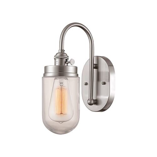 Millennium Lighting Neo-Industrial 1-Light Wall Sconce in Brushed Nickel