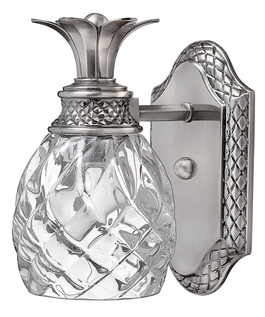 Hinkley Plantation  Bathroom Wall Sconce in Polished Antique Nickel