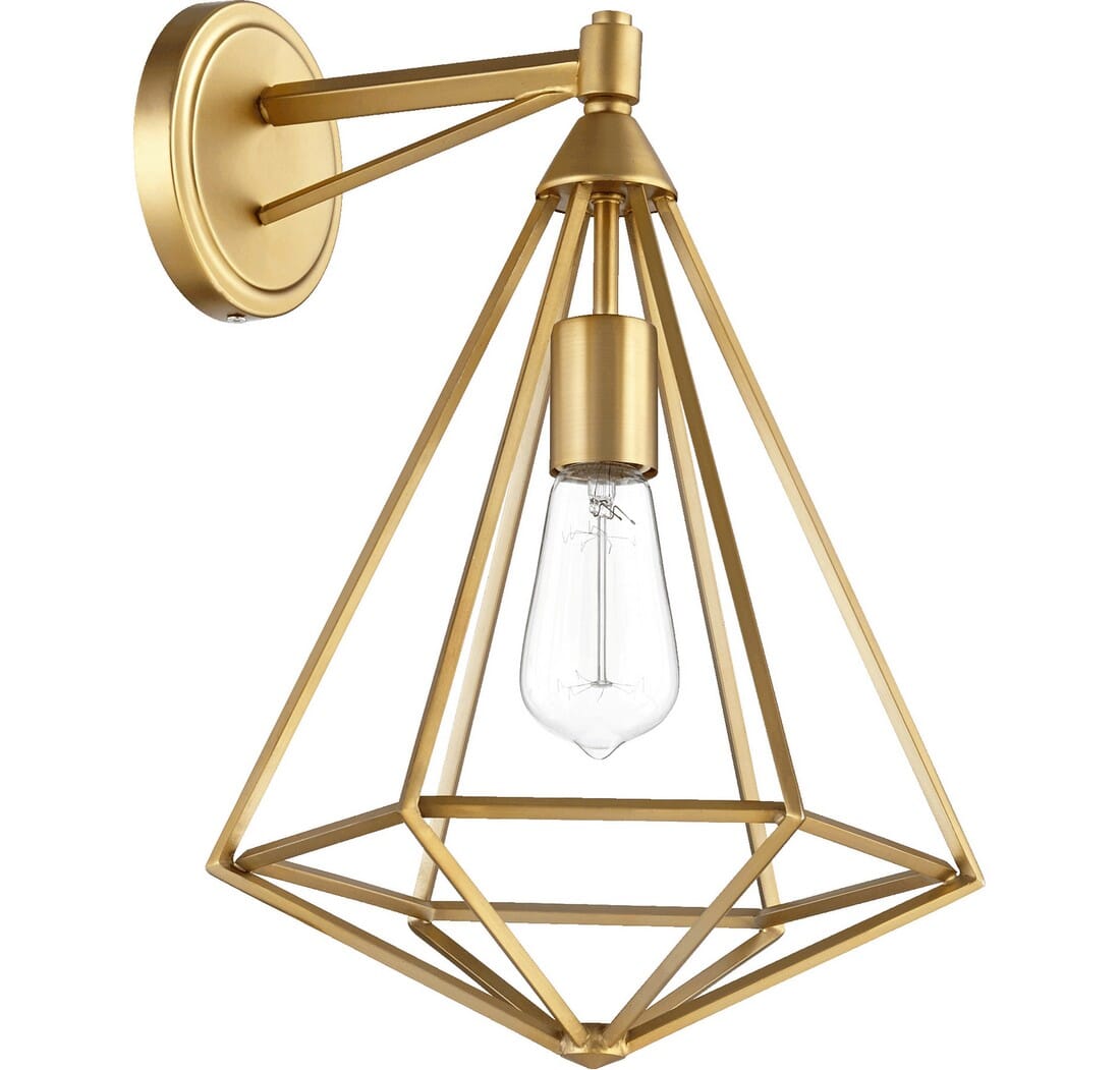 Quorum Bennett 16" Wall Sconce in Aged Brass