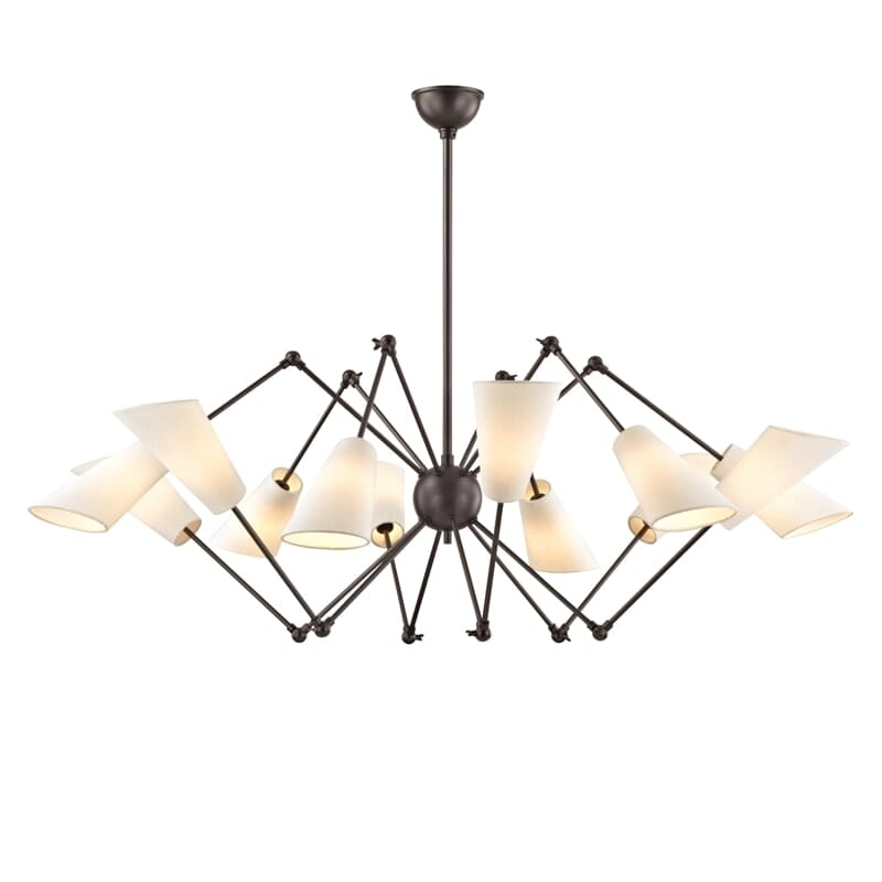 Hudson Valley Buckingham 12-Light Chandelier in Old Bronze