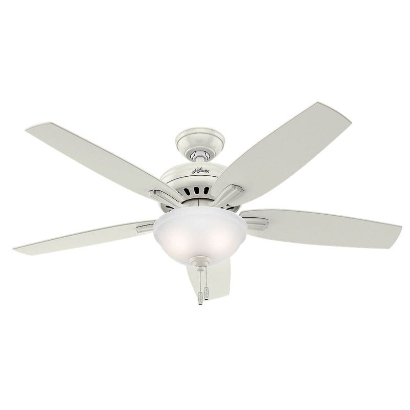 Hunter Newsome 2-Light 52" Indoor Ceiling Fan in Fresh White