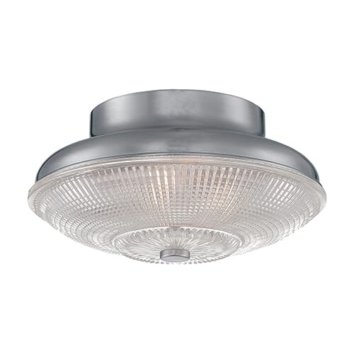 Millennium Lighting Neo-Industrial 1-Light Flush Mount in Brushed Nickel