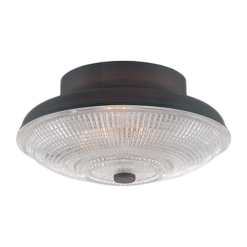 Millennium Lighting Neo-Industrial 1-Light Flush Mount in Rubbed Bronze