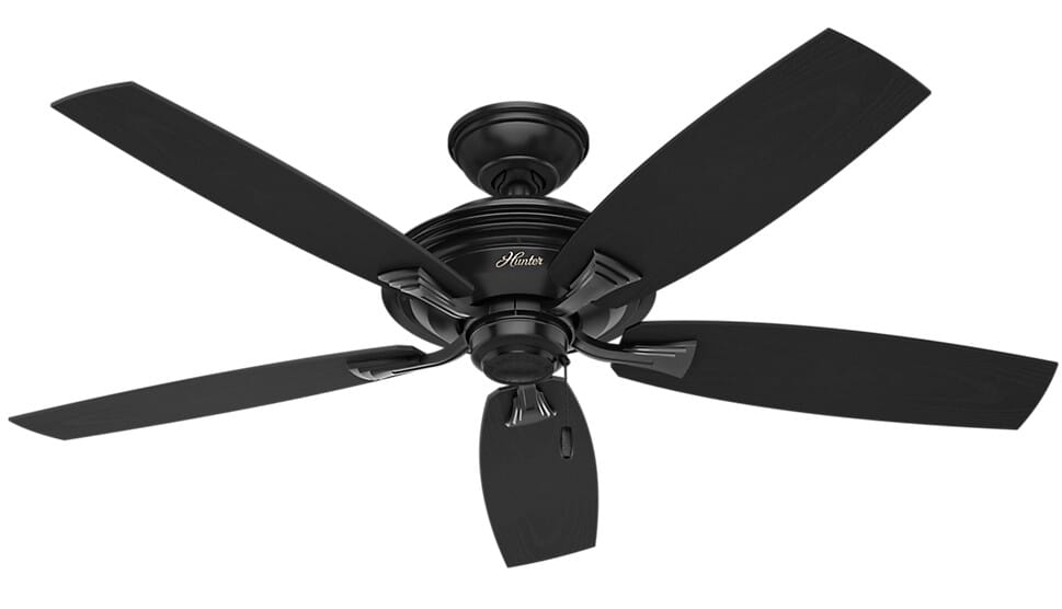 Hunter Rainsford 52" Indoor/Outdoor Ceiling Fan in Matte Black