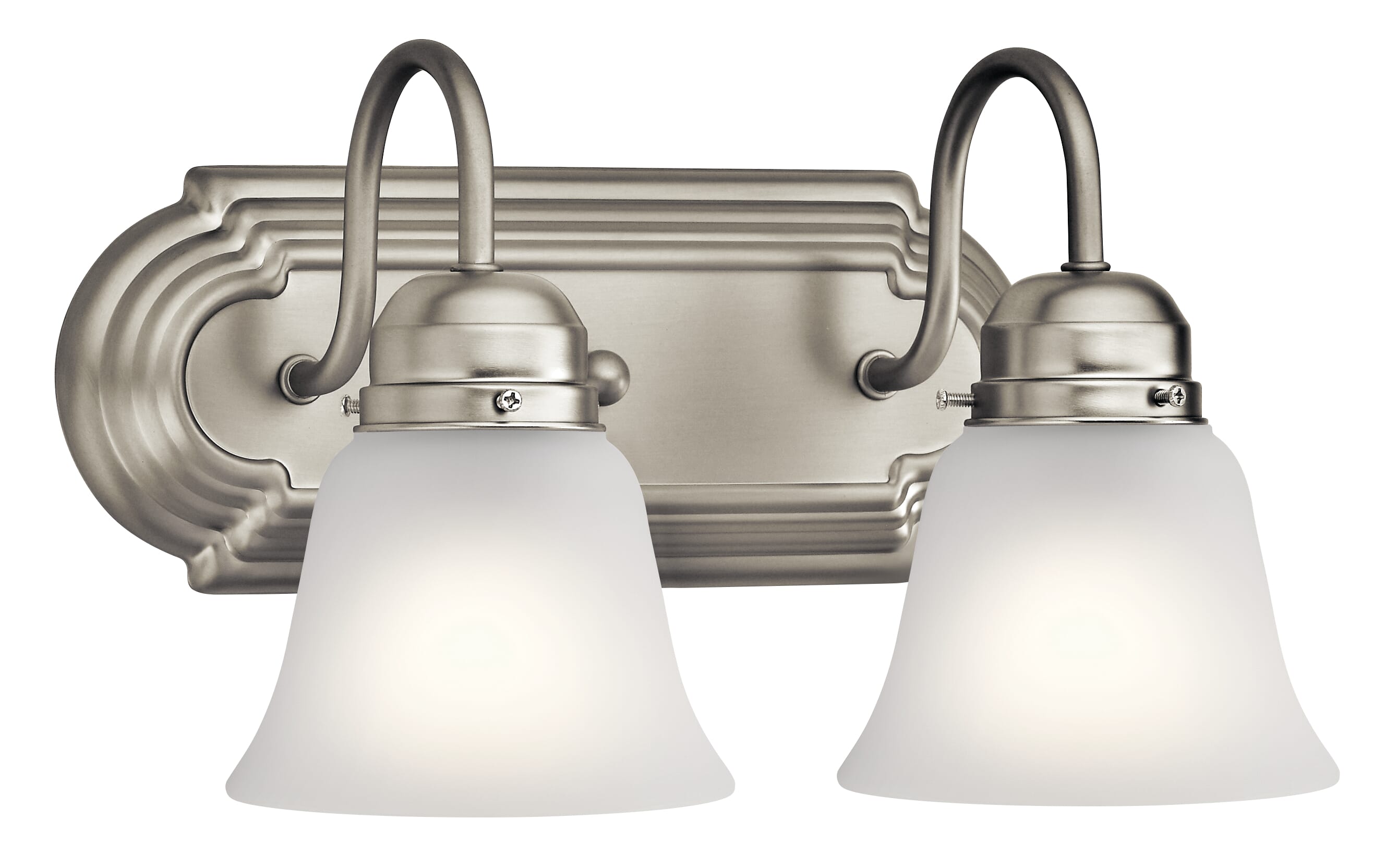 Kichler Bathroom Vanity Light 2-Light in Brushed Nickel