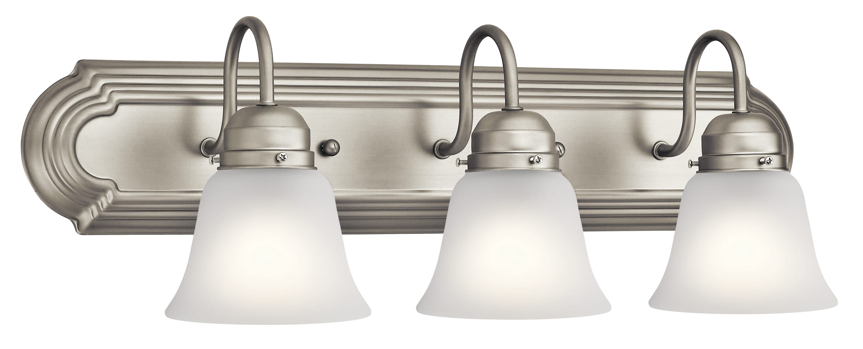 Kichler Bathroom Vanity Light 3-Light in Brushed Nickel