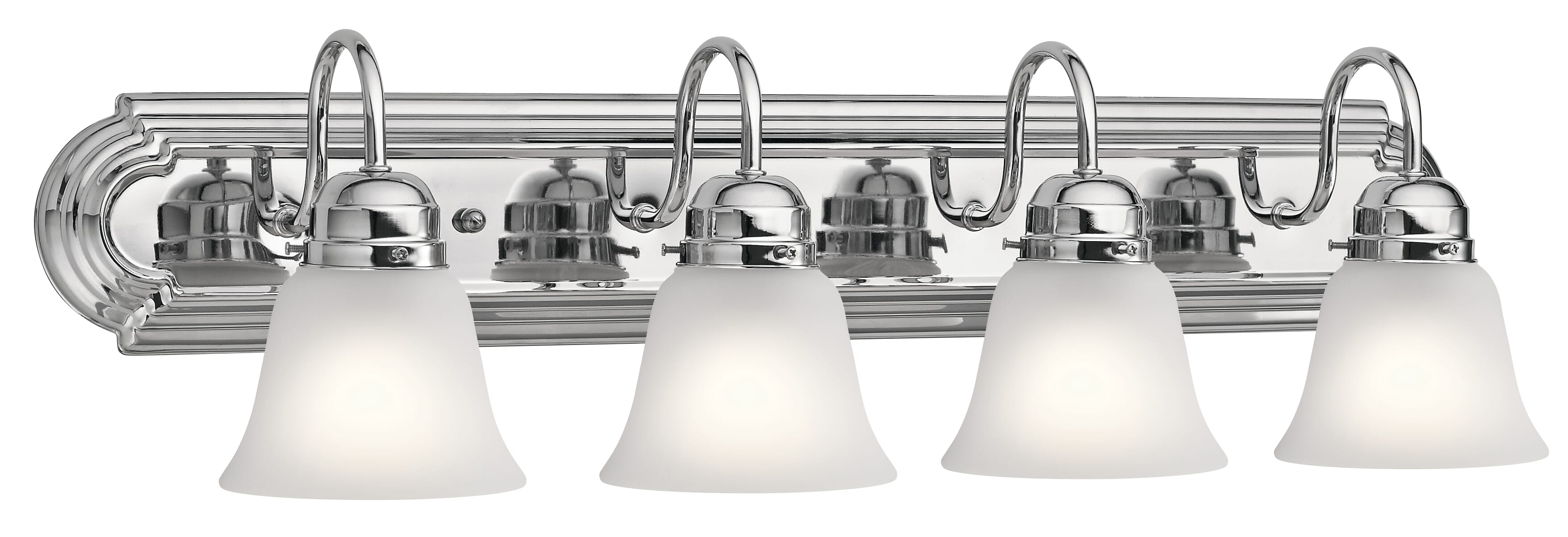 Kichler Builder Signature 4-Light Bathroom Vanity Light in Chrome