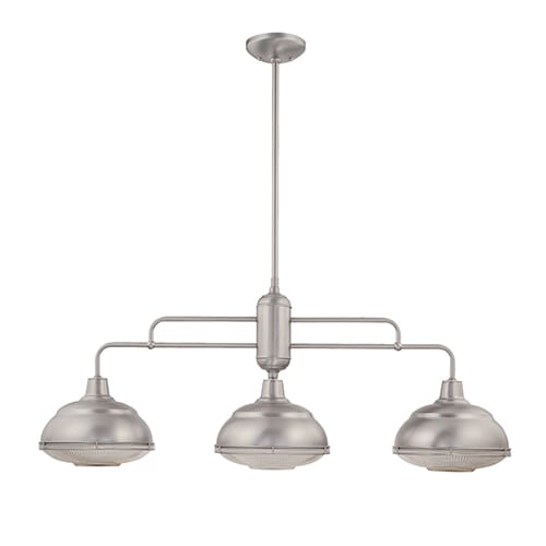 Millennium Lighting Neo-Industrial 3-Light Island in Satin Nickel