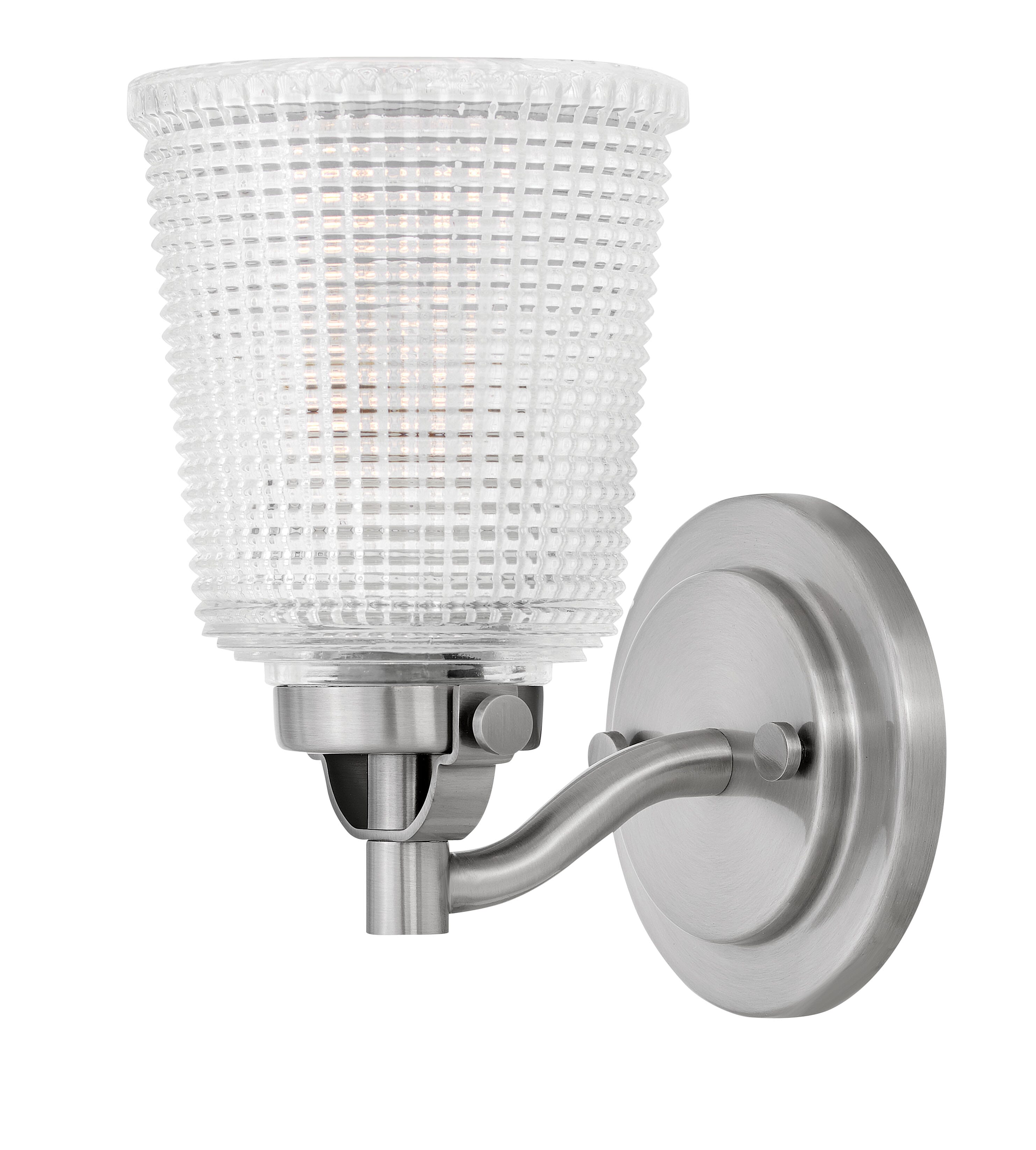 Hinkley Bennett 1-Light Bathroom Wall Sconce in Polished Antique Nickel