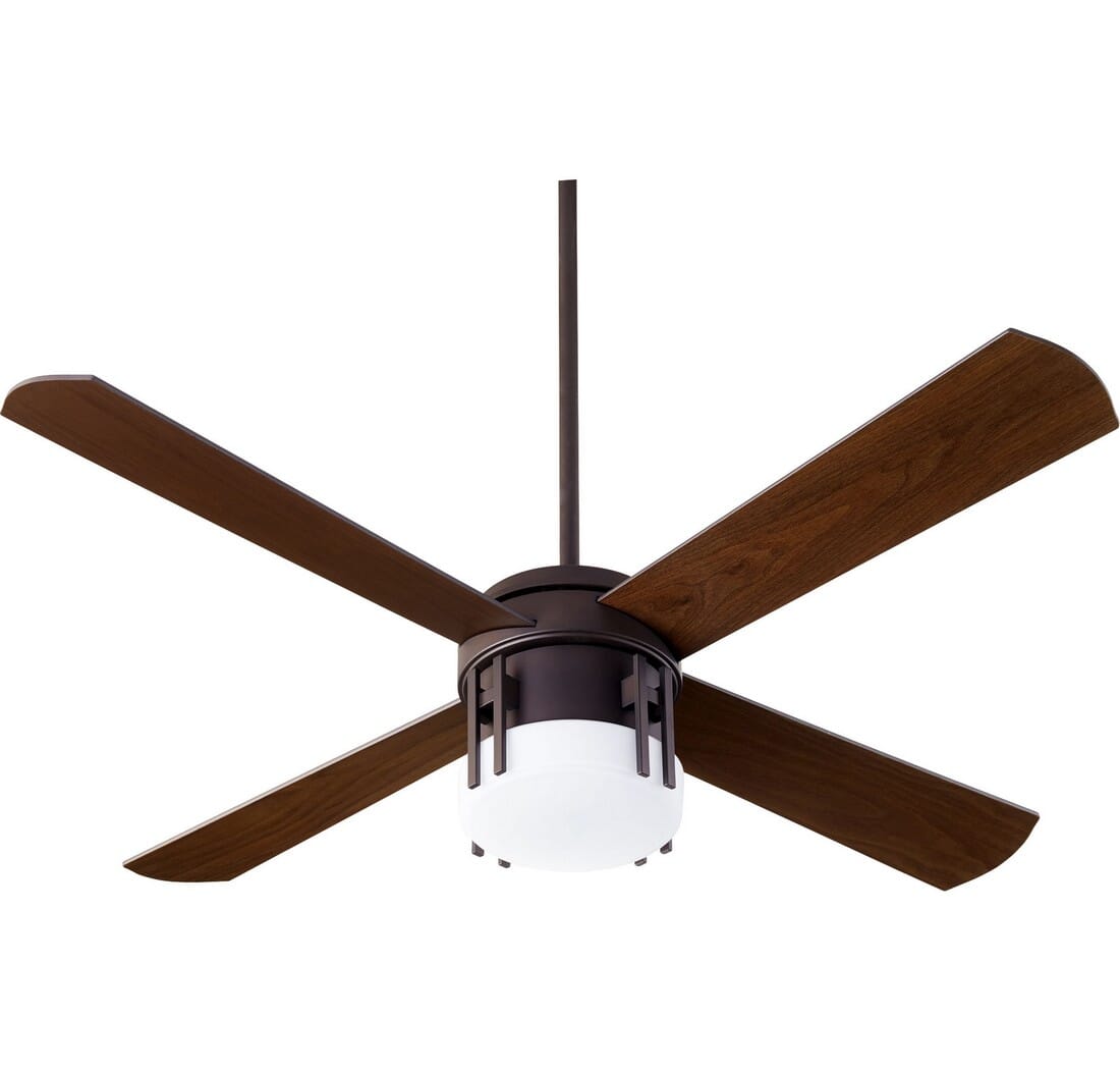 Quorum Mission 3-Light 52" Indoor Ceiling Fan in Oiled Bronze