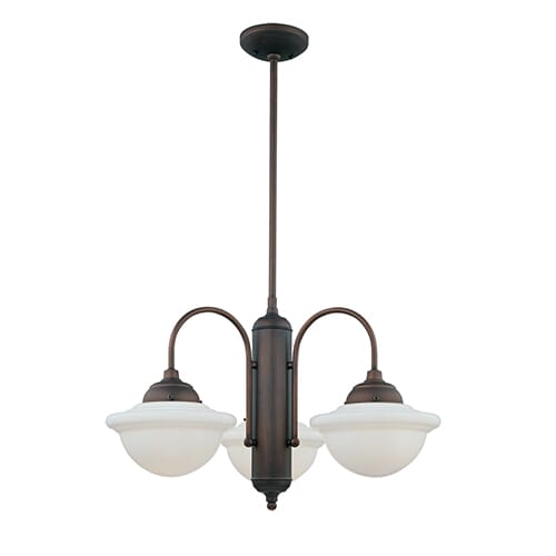 Millennium Lighting Neo-Industrial 3-Light Chandelier in Rubbed Bronze