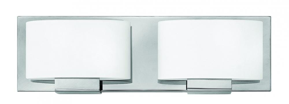 Hinkley Mila 2-Light Bathroom Vanity Light in Chrome