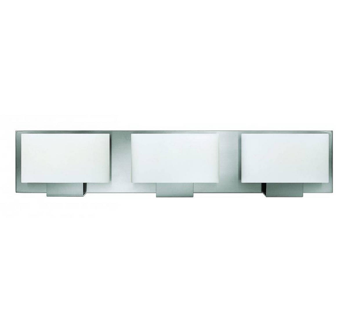 Hinkley Mila 3-Light Bathroom Vanity Light in Brushed Nickel