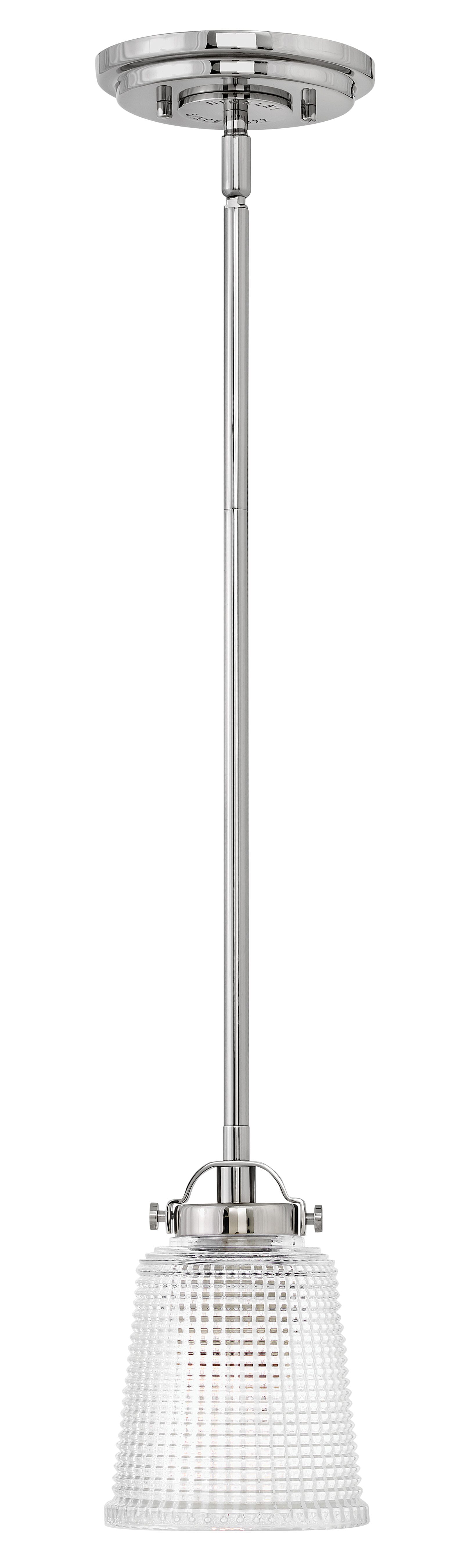 Hinkley Bennett 1-Light Bathroom Pendant in Polished Nickel