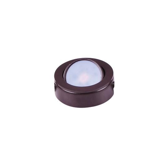 Maxim Lighting CounterMax MX-LD-AC 1-Light 1-Light Under Cabinet Disc in Anodized Bronze