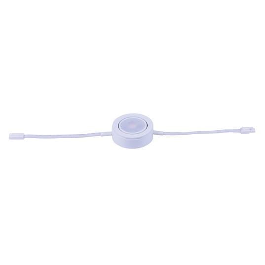 Maxim Lighting CounterMax MX-LD-AC 1-Light 1-Light Under Cabinet Disc in White