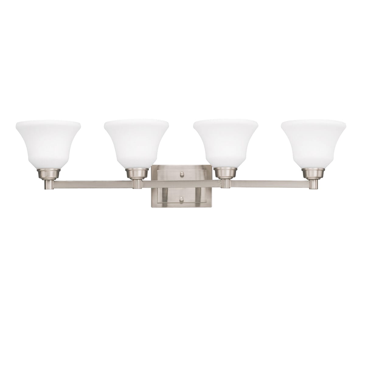 Kichler Langford 4-Light Bathroom Vanity Light in Brushed Nickel