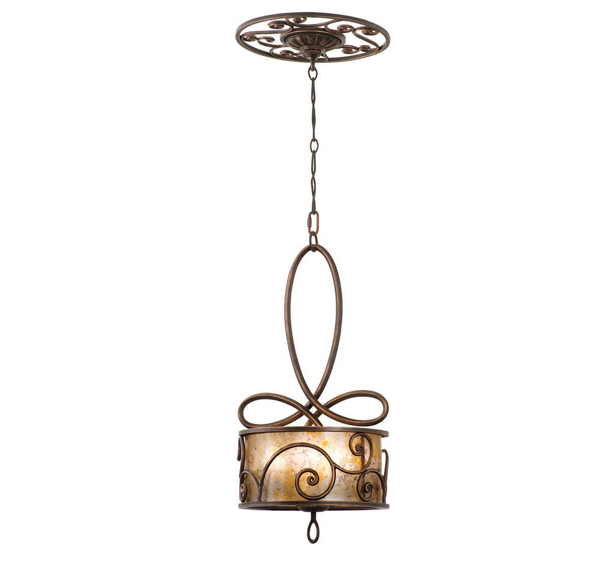 Kalco Windsor 5-Light 14" Pendant in Antique Copper