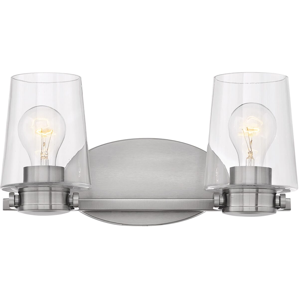 Hinkley Branson 2-Light Bathroom Vanity Light in Brushed Nickel