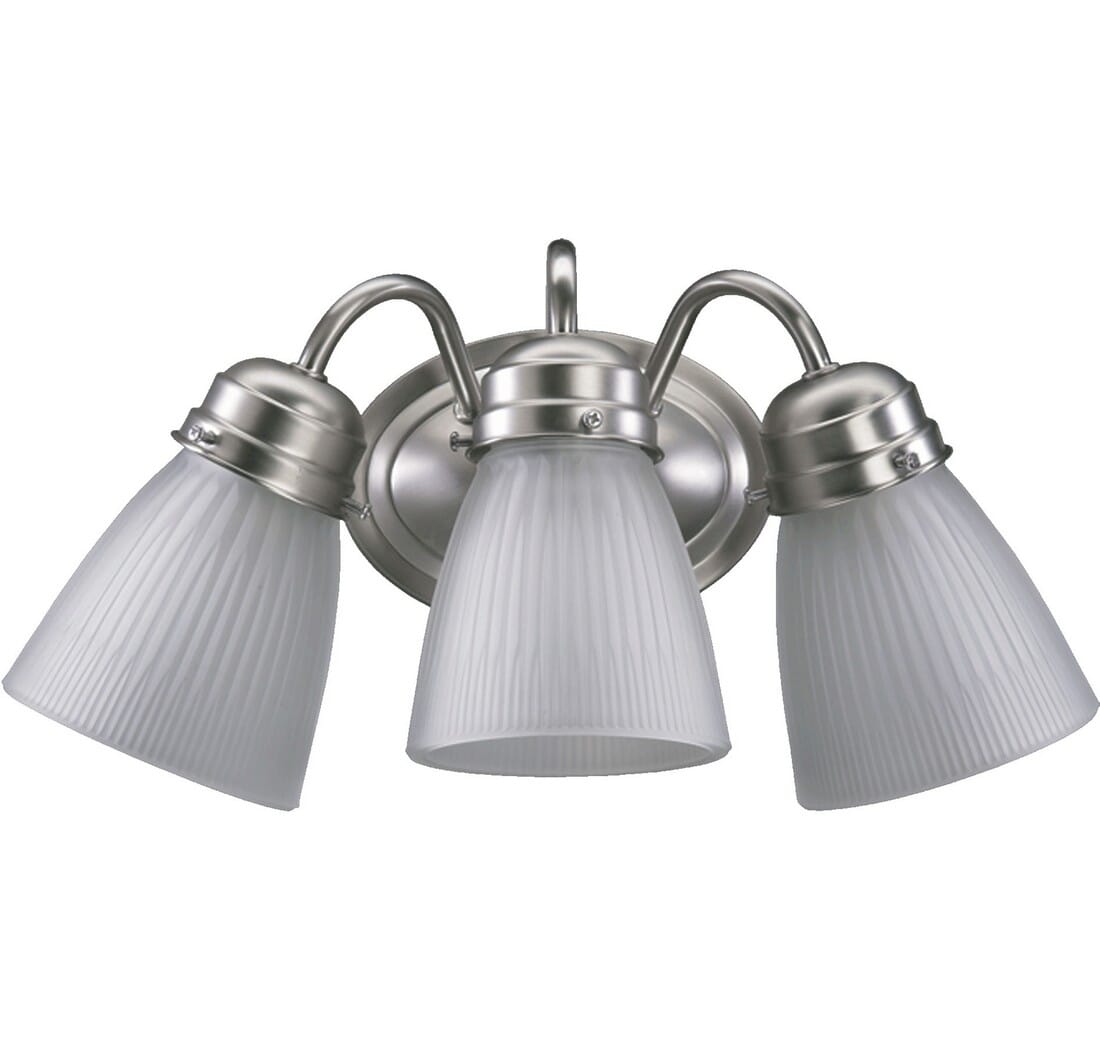 Quorum 3-Light 8" Wall Sconce in Satin Nickel