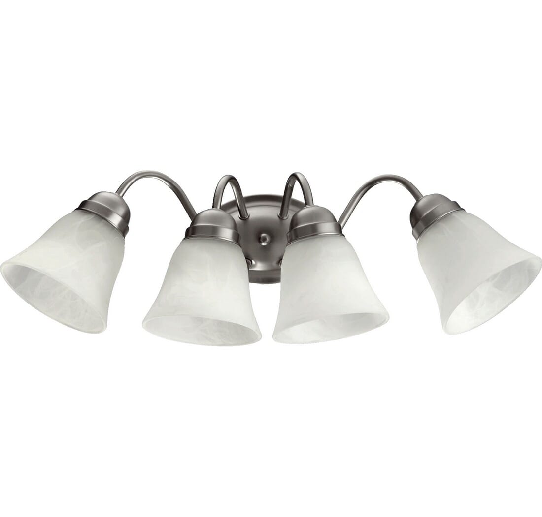 Quorum Quorum Home 4-Light 8" Wall Sconce in Satin Nickel