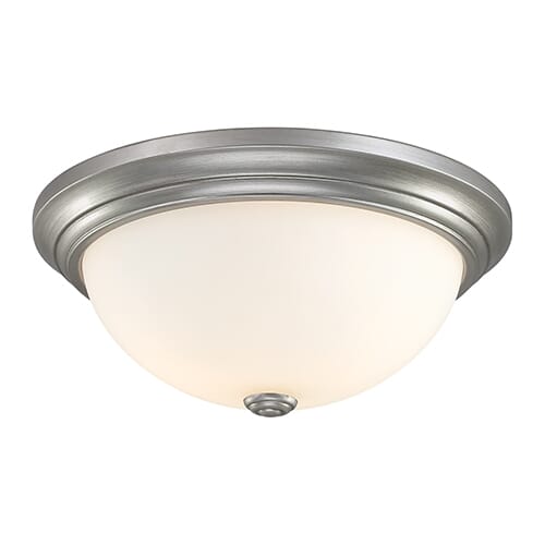 Millennium Lighting 5000 Series 2-Light Flush Mount in Rubbed Silver