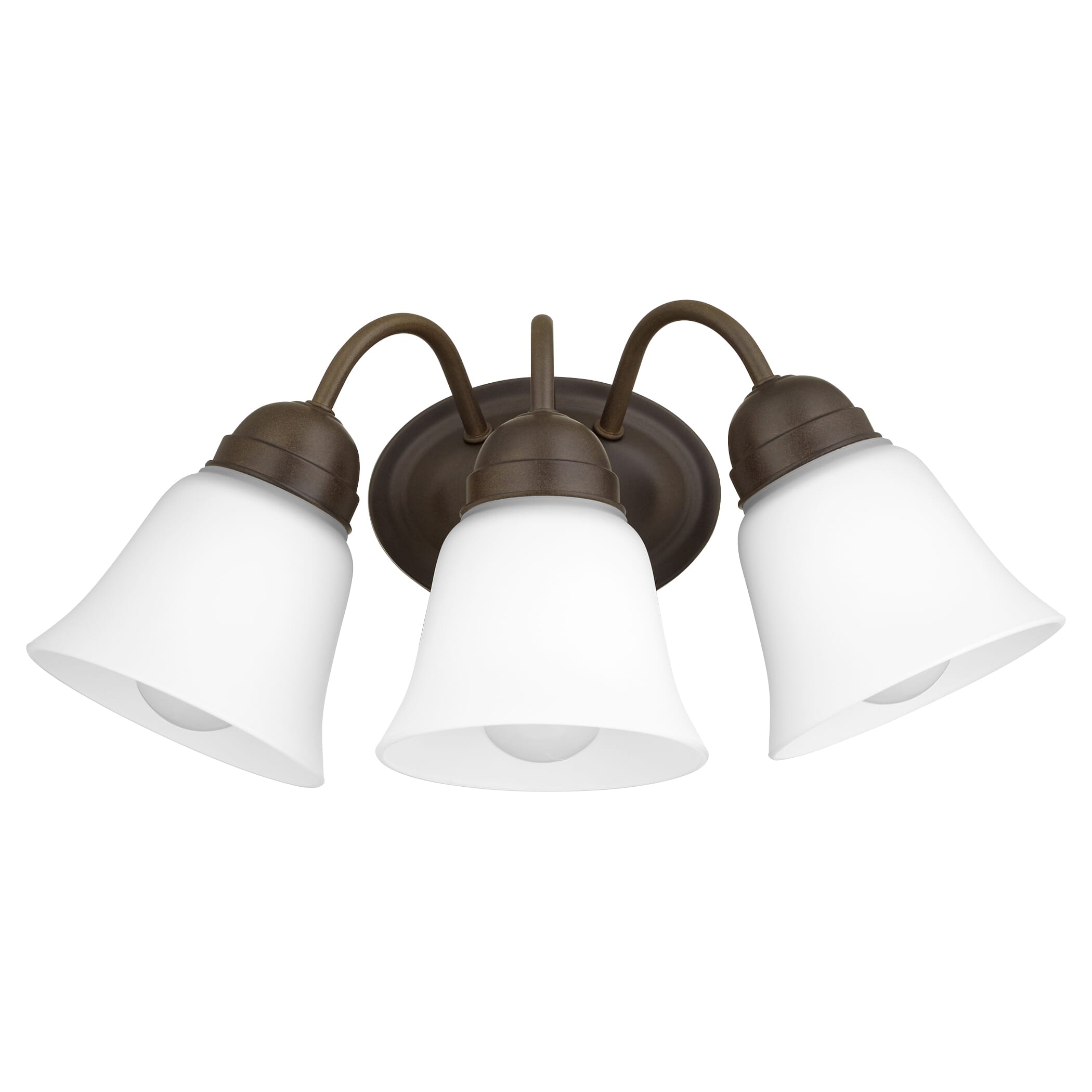 Quorum Traditional 3-Light 8" Wall Sconce in Oiled Bronze