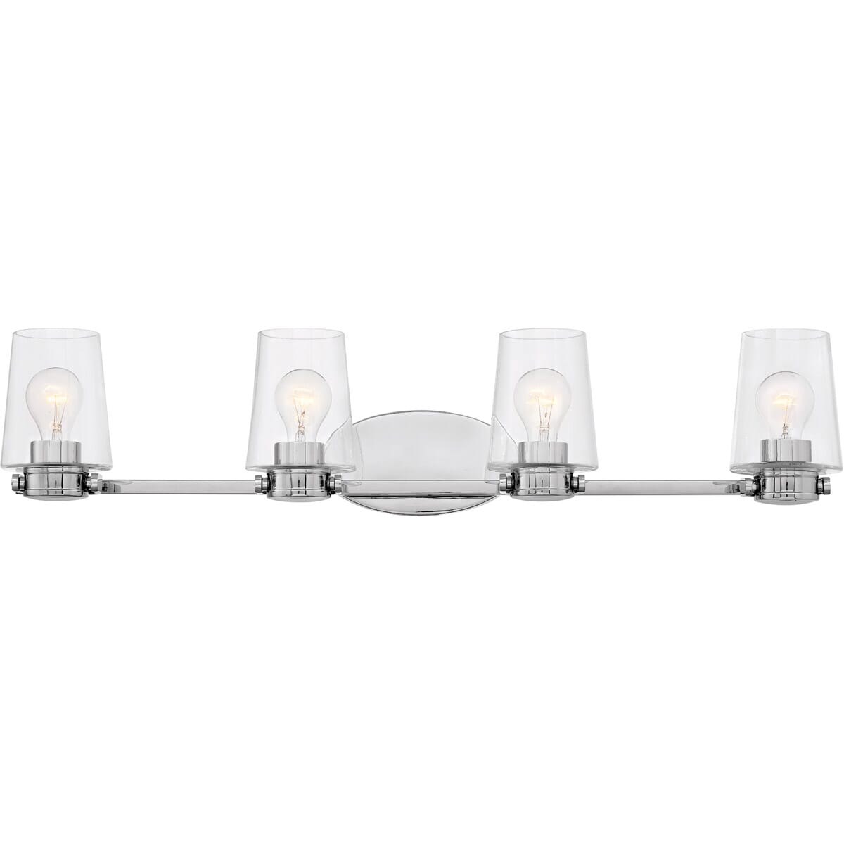 Hinkley Branson 4-Light Bathroom Vanity Light in Chrome