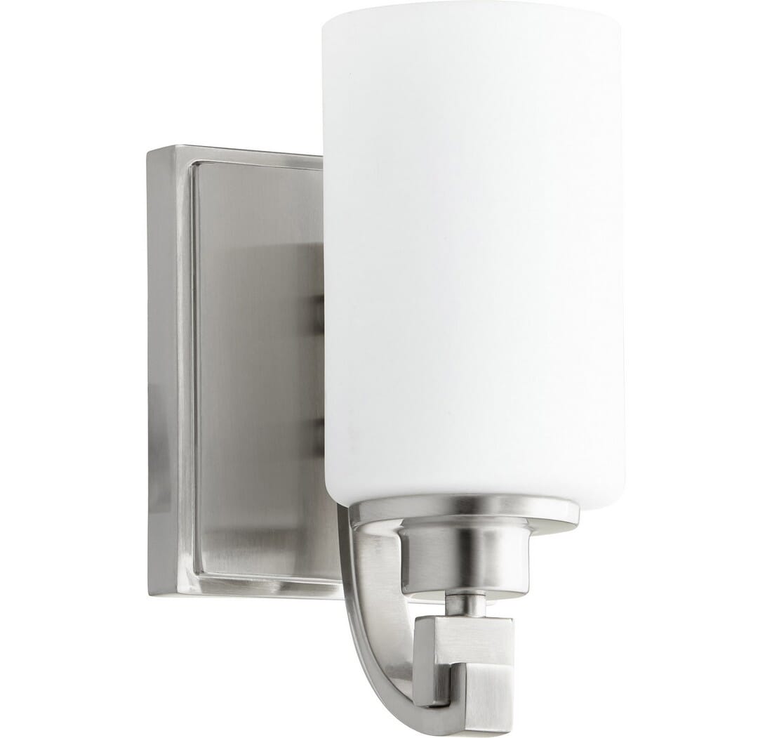 Quorum Lancaster 10" Wall Sconce in Satin Nickel