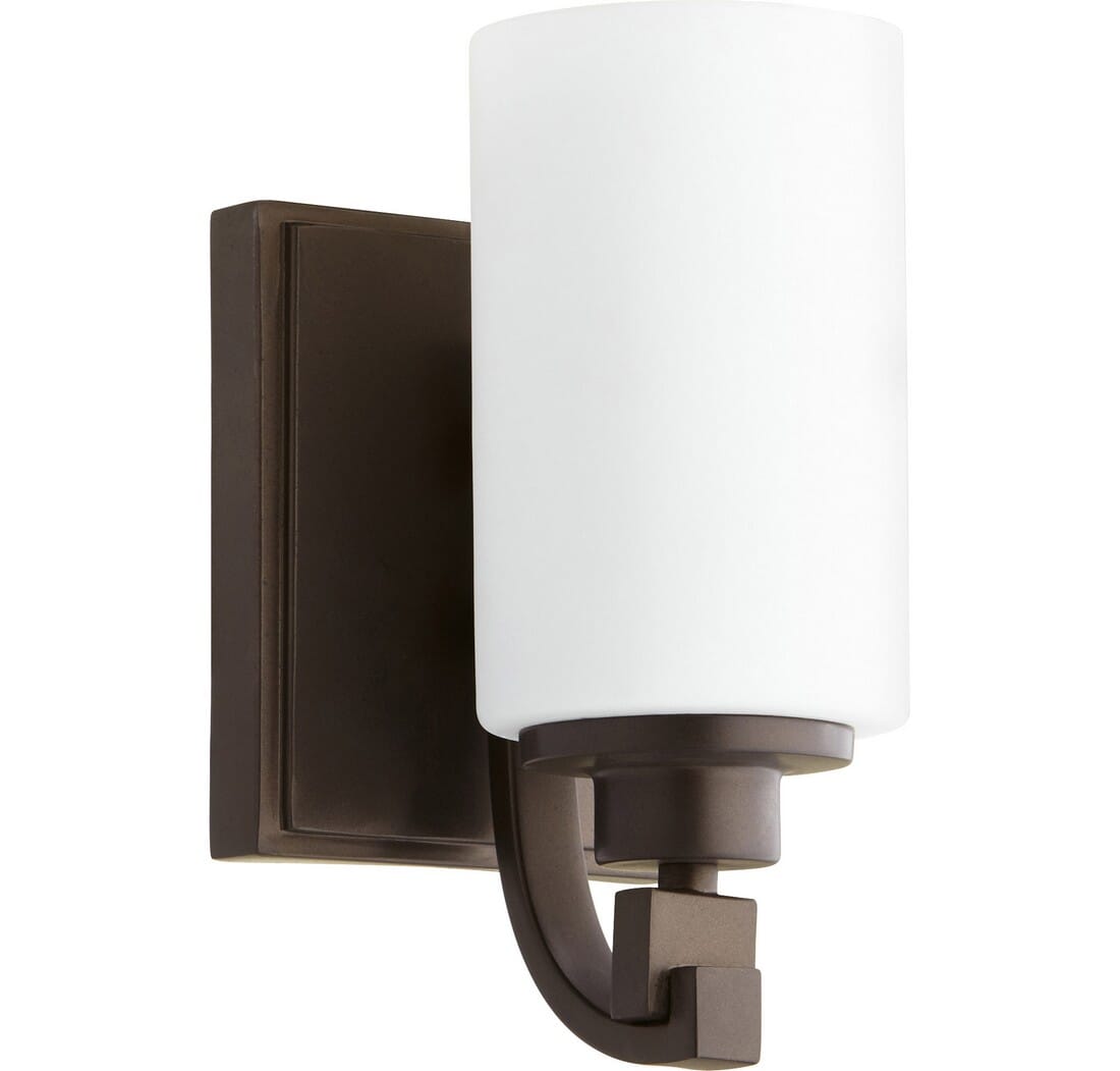 Quorum Lancaster 10" Wall Sconce in Oiled Bronze