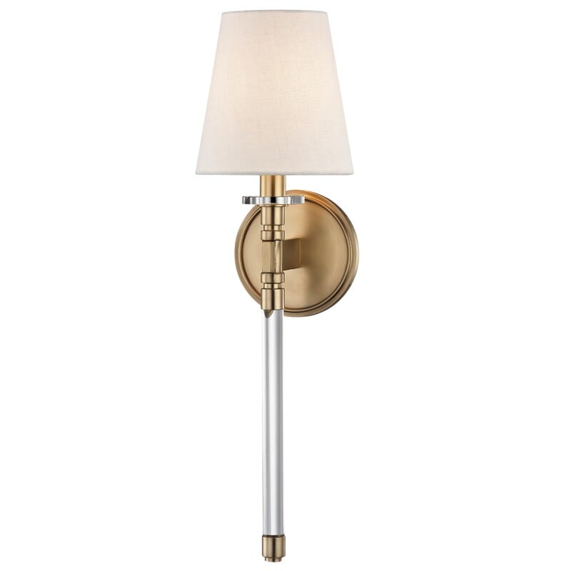 Hudson Valley Blixen 21" Wall Sconce in Aged Brass