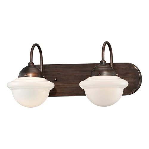 Millennium Lighting Neo-Industrial 2-Light Bathroom Vanity Light in Rubbed Bronze