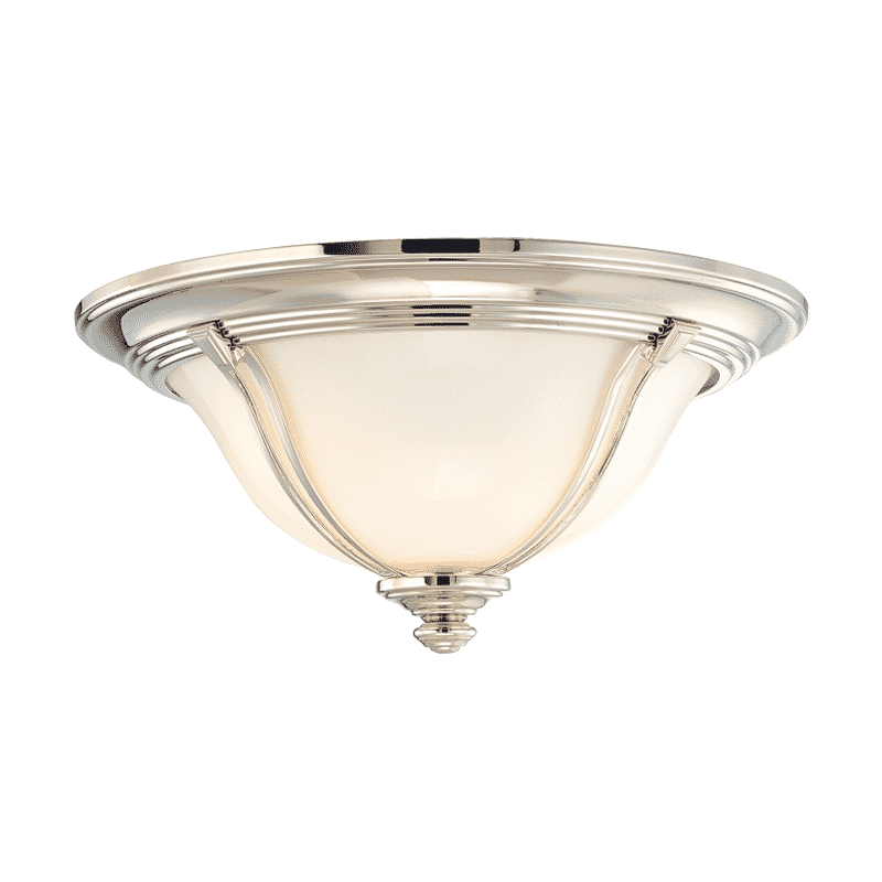 Hudson Valley Carrollton 3-Light 17" Ceiling Light in Polished Nickel