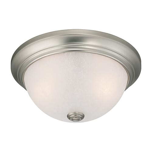 Millennium Lighting 5000 Series 2-Light Flush Mount in Satin Nickel