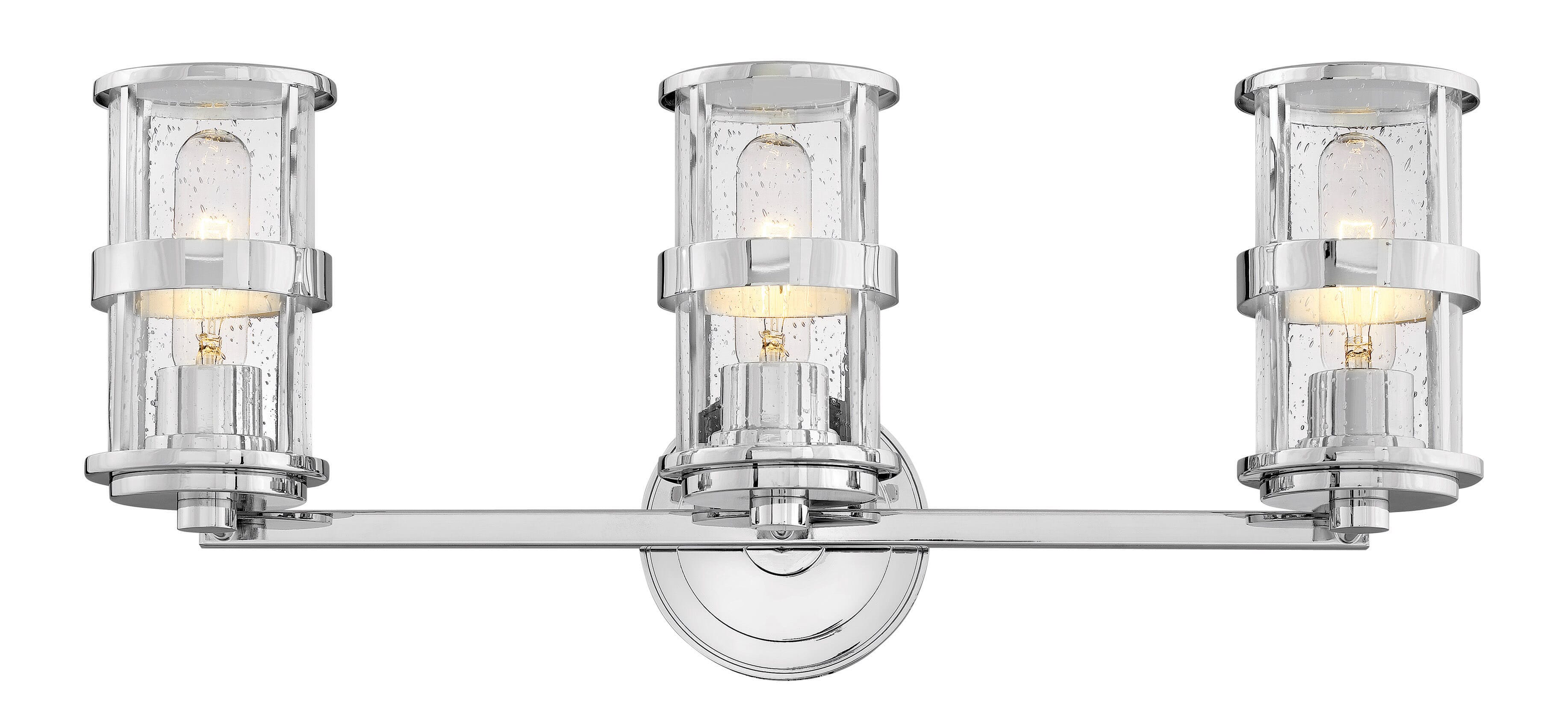 Hinkley Noah 3-Light Bathroom Vanity Light in Chrome