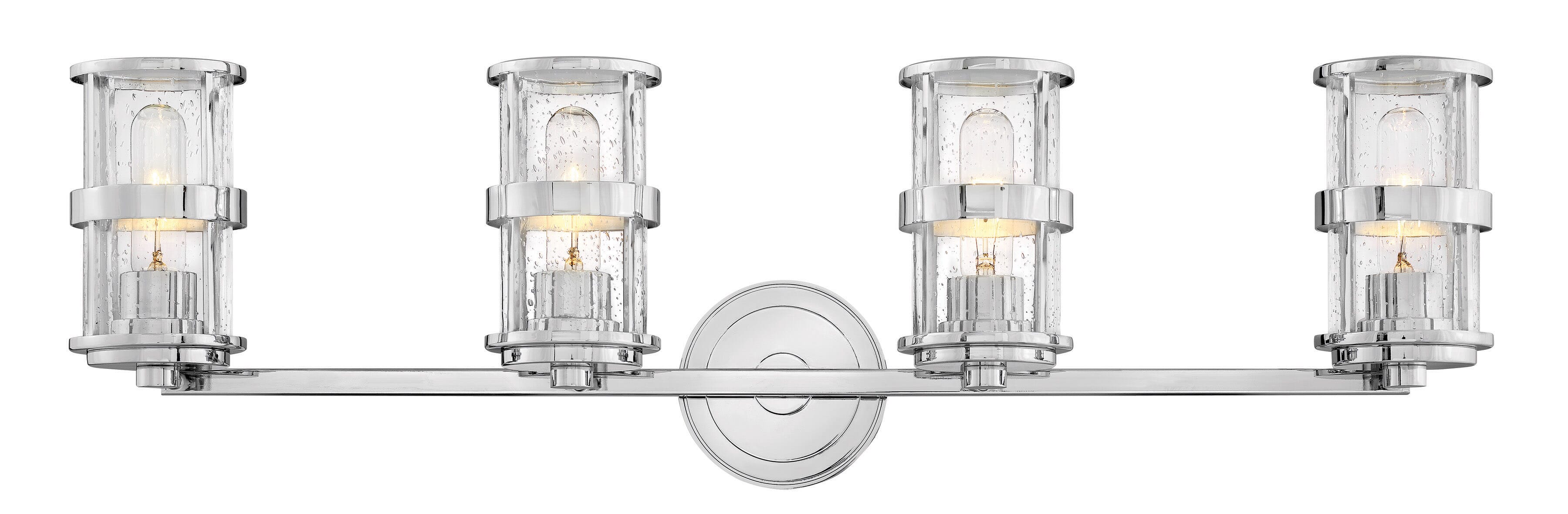 Hinkley Noah 4-Light Bathroom Vanity Light in Chrome