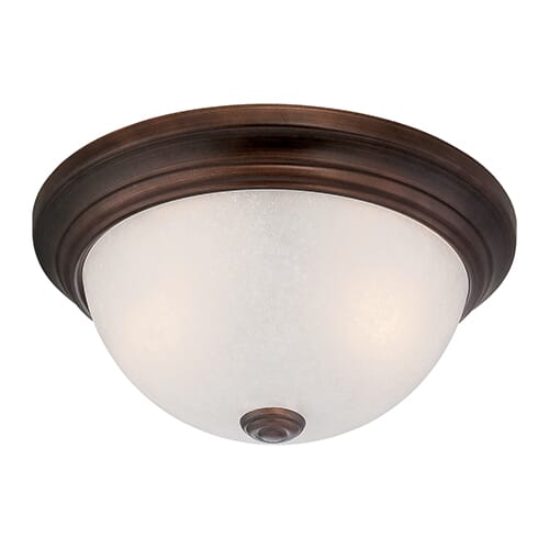 Millennium Lighting 5000 Series 3-Light Flush Mount in Rubbed Bronze