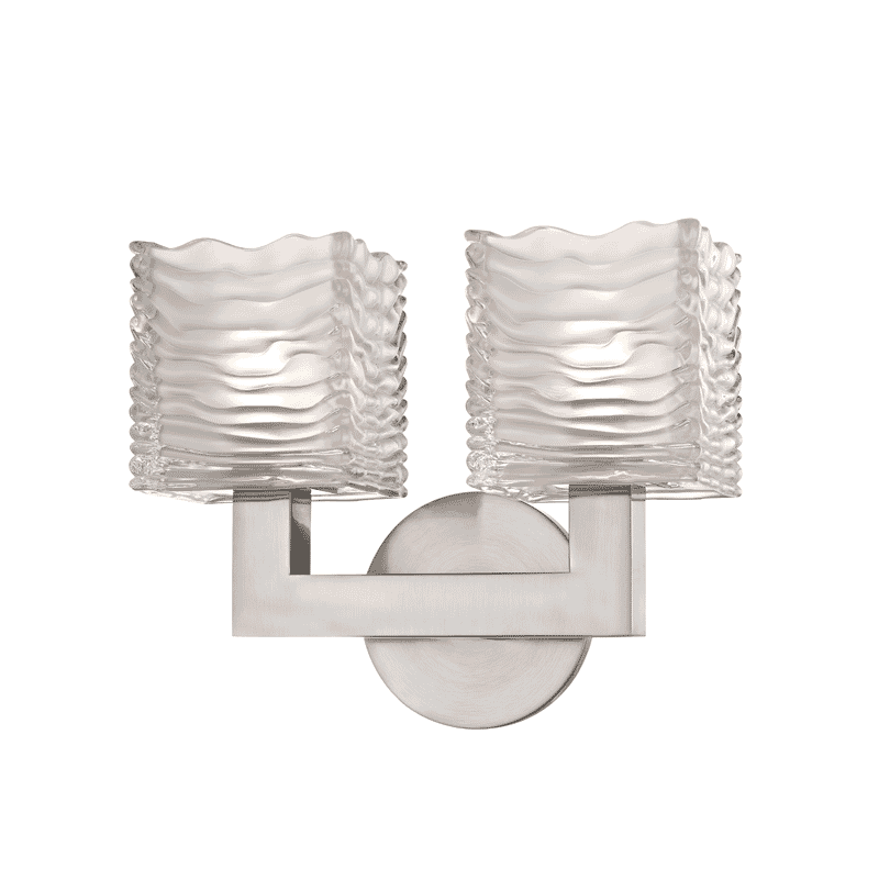 Hudson Valley Sagamore 2-Light 11" Bathroom Vanity Light in Satin Nickel