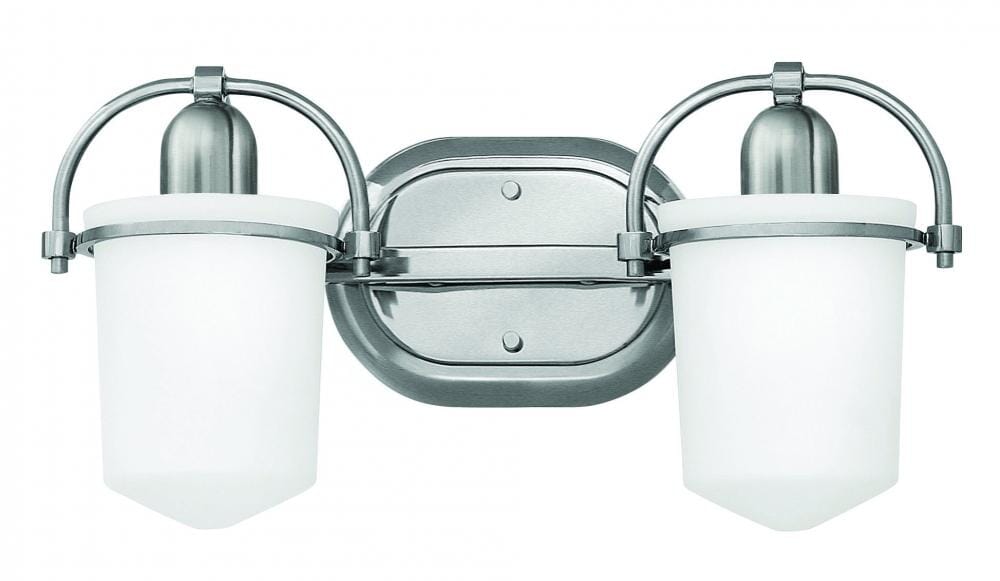 Hinkley Clancy 2-Light Bathroom Vanity Light in Brushed Nickel