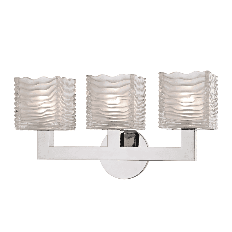 Hudson Valley Sagamore 3-Light 18" Bathroom Vanity Light in Polished Chrome