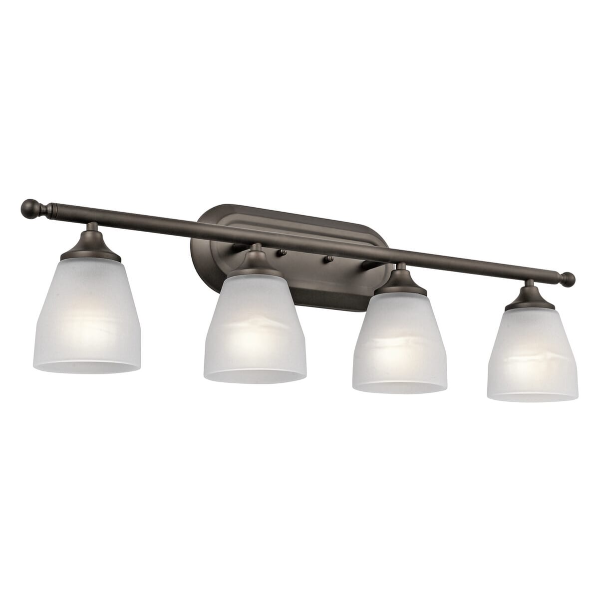 Kichler Ansonia 4-Light Wall Mount Bathroom Vanity Light 4-Arm in Olde Bronze