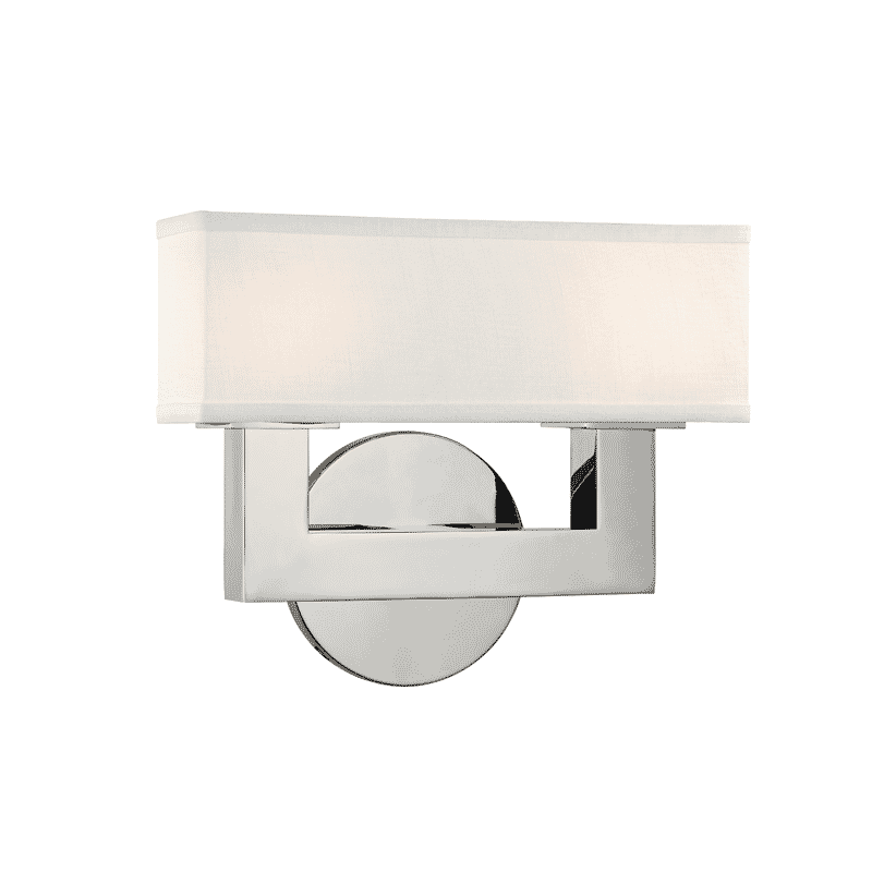 Hudson Valley Clarke 2-Light 8" Wall Sconce in Polished Nickel