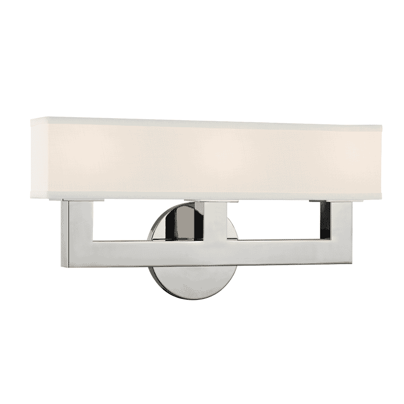 Hudson Valley Clarke 3-Light 8" Wall Sconce in Polished Nickel