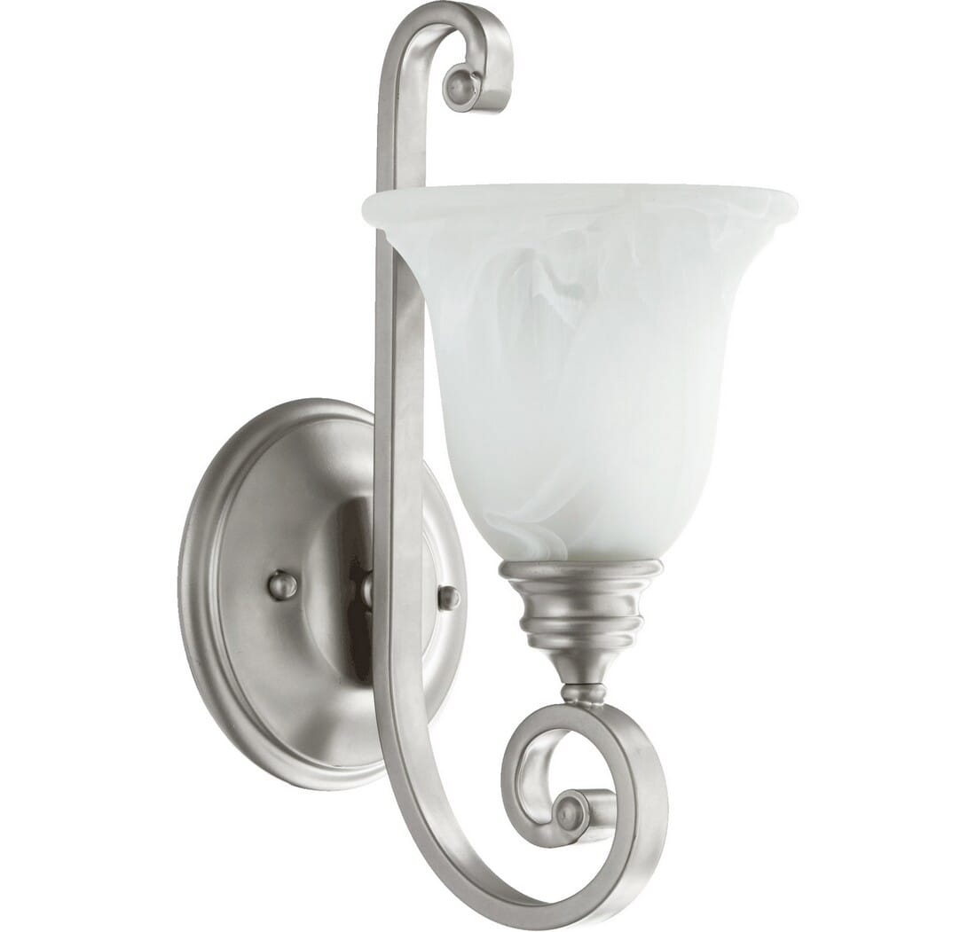 Quorum Bryant 14" Wall Sconce in Classic Nickel