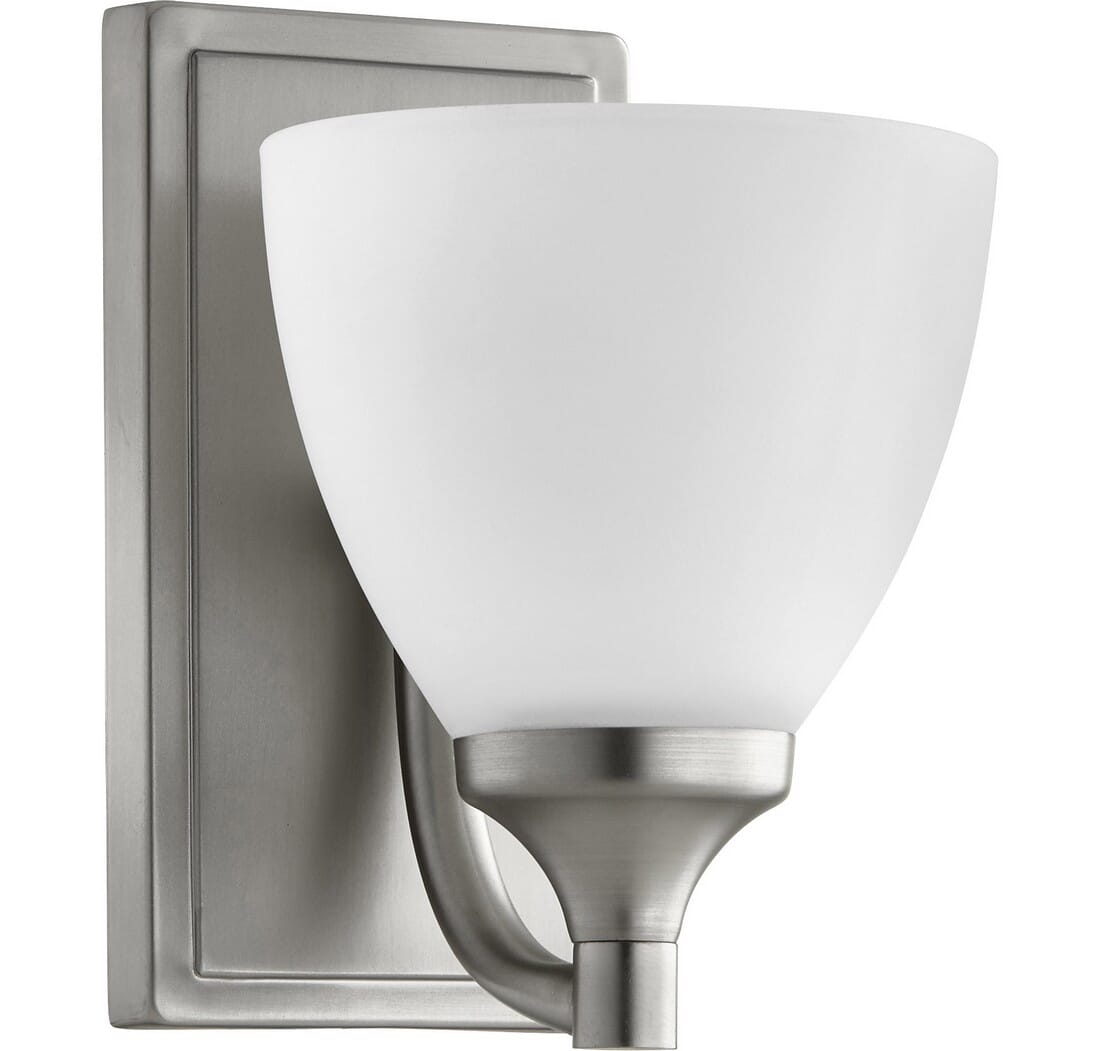 Quorum Enclave 8" Wall Sconce in Satin Nickel