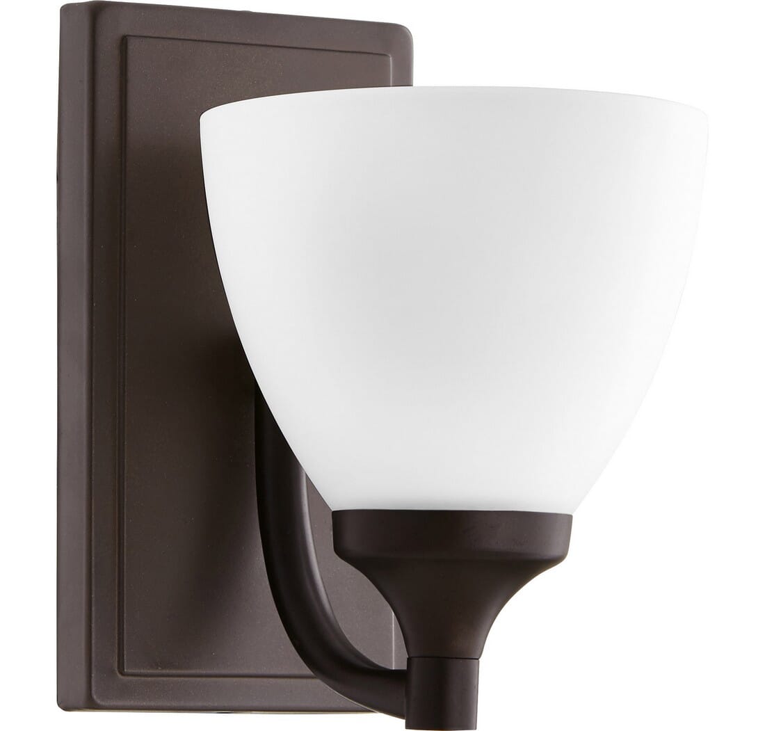 Quorum Enclave 8" Wall Sconce in Oiled Bronze