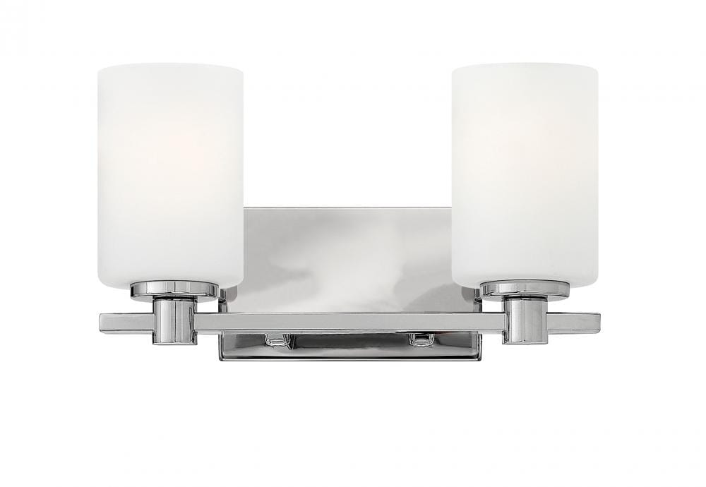 Hinkley Karlie 2-Light Bathroom Vanity Light in Chrome