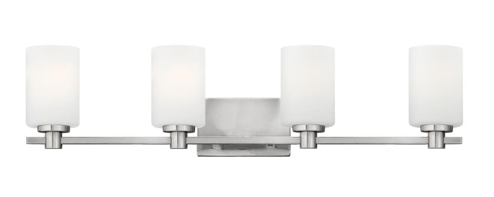 Hinkley Karlie 4-Light Bathroom Vanity Light in Brushed Nickel