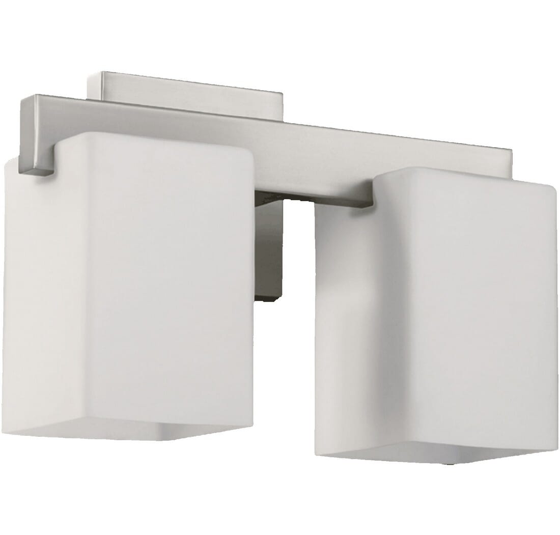 Quorum Modus 2-Light 8" Wall Sconce in Satin Nickel