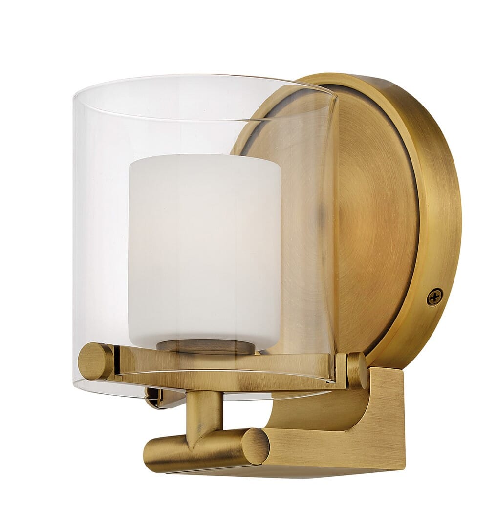 Hinkley Rixon LED Bathroom Wall Sconce in Heritage Brass